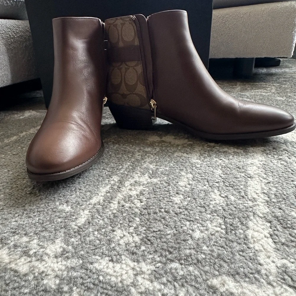 Coach Brown Ankle Boots - Picture 2 of 7